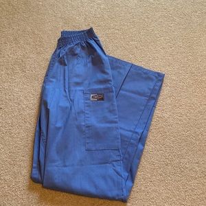 Scrub Zone XS Petite Cecil blue scrub pants